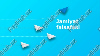 jamiyat falsafasi — PPTX