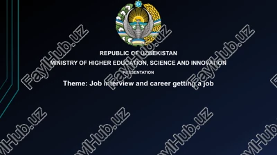 job interview and career getting a job — PPTX