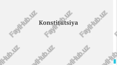 konstitutsiya — PPTX