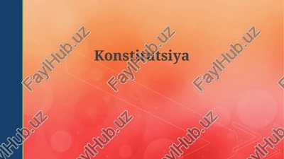 konstitutsiya — PPTX