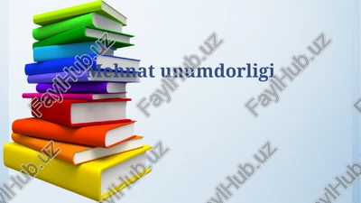 mehnat unumdorligi — PPTX