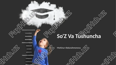 so'z va tushuncha — PPTX