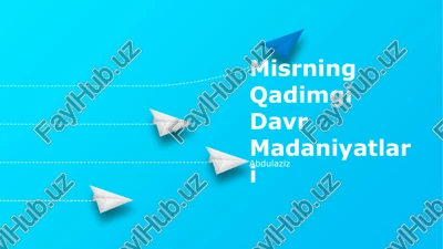 misrning qadimgi davr madaniyatlari — PPTX