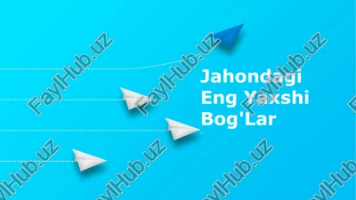 sehrli jannat: ko'rfaz bo'yidagi bog'lar — PPTX