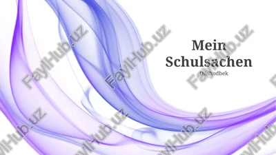mein schulsachen — PPTX