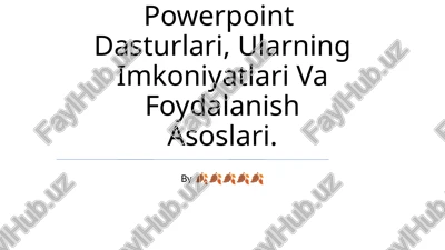 microsoft word, microsoft excel, microsoft powerpoint dasturlari — PPTX