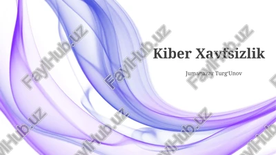 kiber xavfsizlik — PPTX
