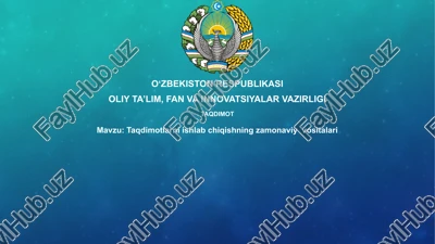 zamonaviy taqdimot vositalari — PPTX