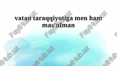 kichik biznes va tadbirkorlik sohasi — PPTX