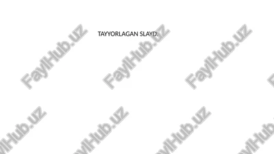 tayyorlagan slayd — PPTX