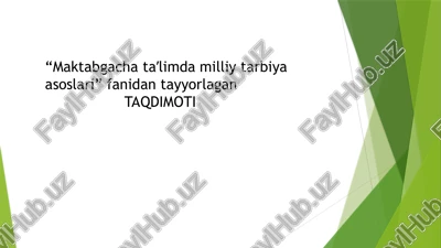 milliy qadriyat va anʼanalar haqida zamonaviy yondashuv. farzand tarbiyasiga salbiy taʼsir qiladigan illatlar — PPTX