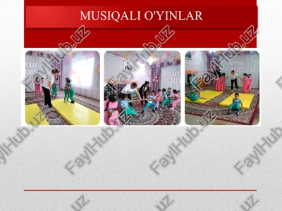 musiqali o'yinlar — PPTX