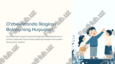 nogiron bolalarning huquqlari — PPTX