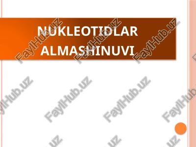 nuklein kislotalar — PPTX