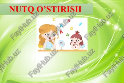 nutq o’stirish — PPTX