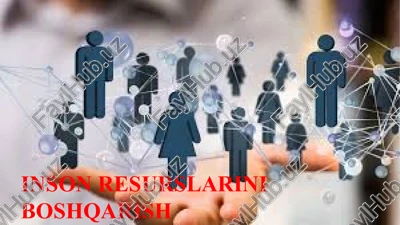 inson resurslarini boshqarish — PPTX