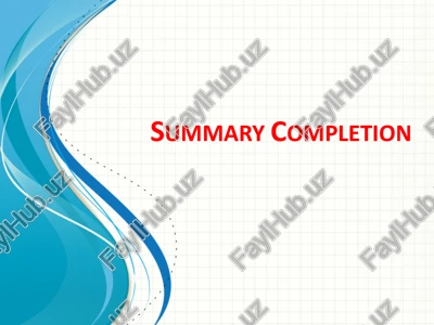 summary completion — PPTX