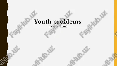 youth problems — PPTX