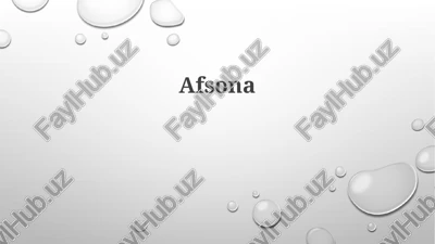 afsonalar — PPTX