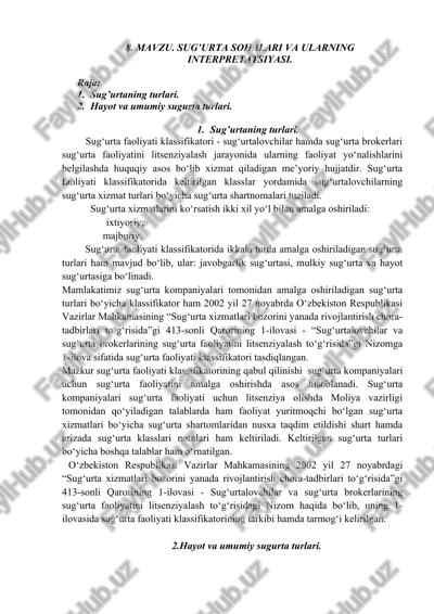 sug‘urta xizmatlari — DOCX