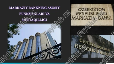 markaziy bank — PPTX
