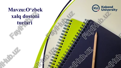 o‘zbek xalq dostoni turlari — PPT