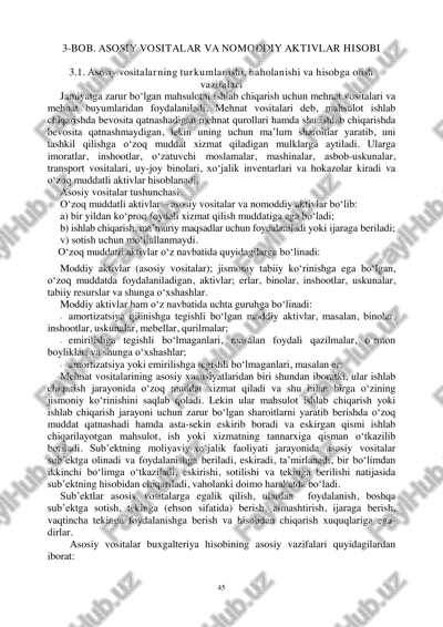 asosiy vositalar va nomoddiy aktivlar hisobi — PDF