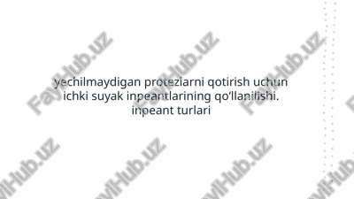 yechilmaydigan protezlarni qotirish — PPTX