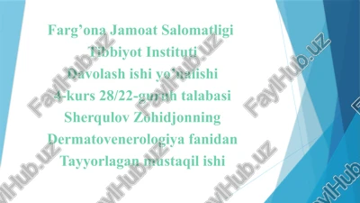 terining zamburug’lik asalliklari — PPTX