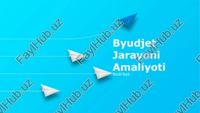 byudjet jarayoni amaliyoti — PPTX