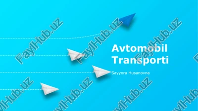 avtomobil transporti — PPTX