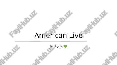 american live — PPTX