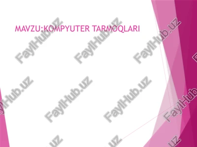 kompyuter tarmoqlari — PPTX