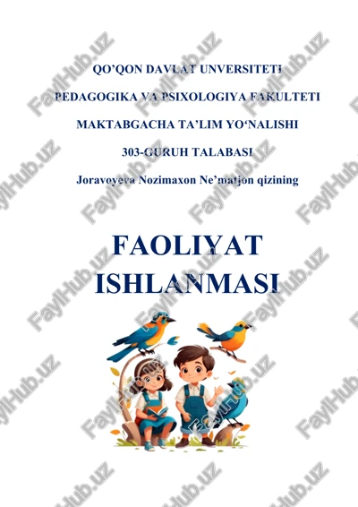 qushlar bizning do‘stlarimiz — DOCX