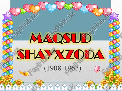 maqsud shayxzoda — PDF