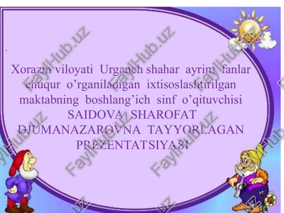 "tovushlar va harflar" prezentatsiyasi — PPT