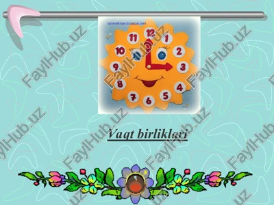 vaqt birliklari — PPT