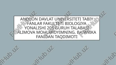 batanika fanidan taqdimoti — PPT