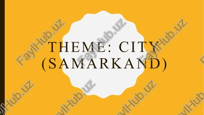 city (samarkand) — PPTX