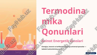 termodinamika qonunlari — PPTX