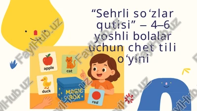 sehrliso‘zlar qutisi — PPTX