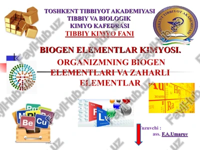 biogen elementlar kimyosi — PPT