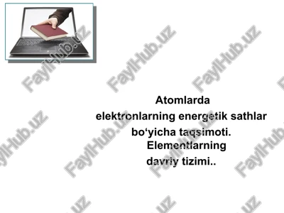 atom tuzilishi modellari — PPT