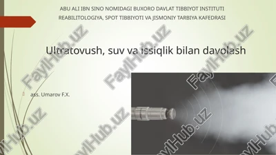 ultratovush terapiyasi — PPT