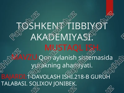 yurakning ahamiyati — PPT