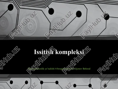 issitish kompleksi — PPT