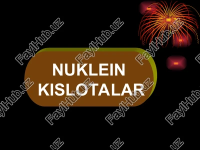 nuklein kislotalar — PPT