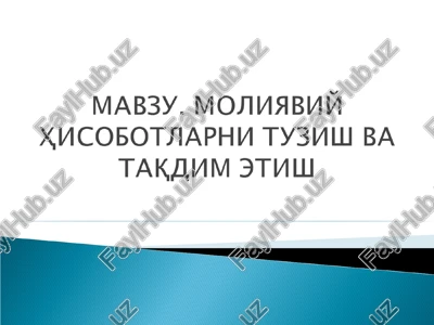 buxgalteriya hisobotlari — PPT