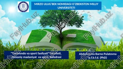 shaxs shakllanishida jismoniy tarbiya va sportning ahamiyati — PPTX