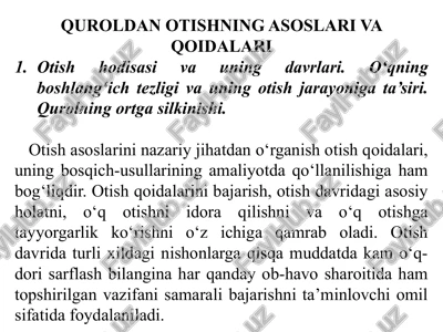 otishning asoslari va qoidalari — PPTX